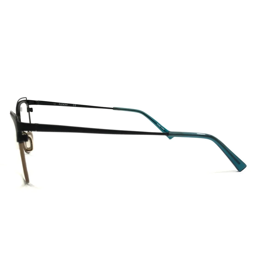 Flexon Eyeglasses Frame W3100 325 Black Gold Cat Eye Full Rim Titanium 53-17-140